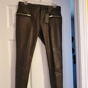RtA Black Leather  Pants